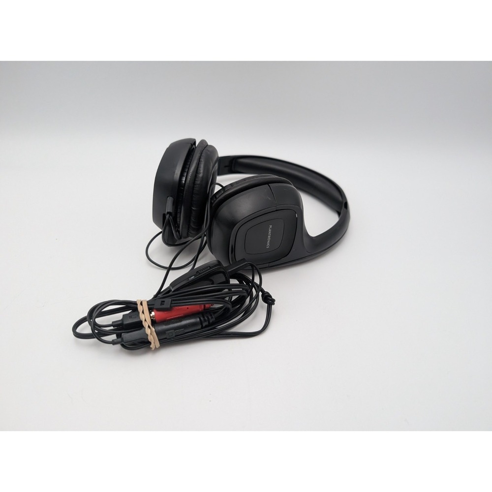 Plantronics Headphone Audio C6.A355 Black Headband Headsets with Mic Aux
